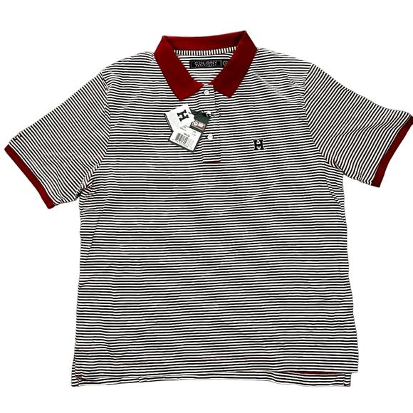 Harvard University Women's Striped Polo Colony Sportswear H Embroidered Medium - Picture 1 of 6